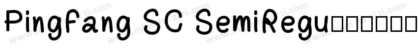 PingFang SC SemiRegu字体转换